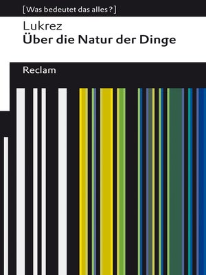 cover image of Über die Natur der Dinge